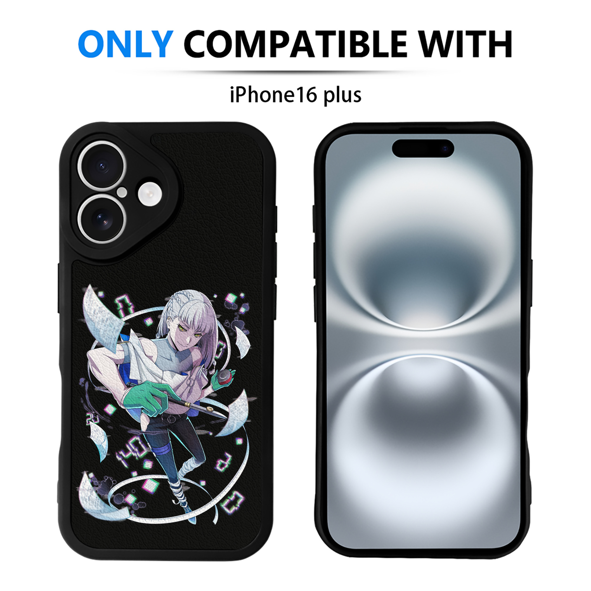 （画像用） 文豪ストレイドッグス Bungo Stray Dogs 【iPhone 16シリーズ対応】シリコンスマホケース（レザー調） 材質：シリコン